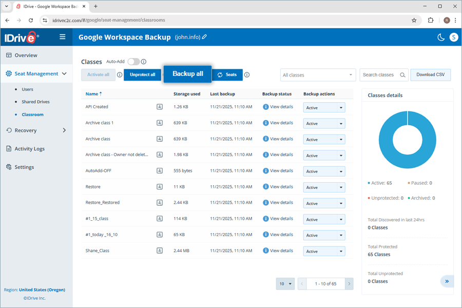 Google Workspace Backup