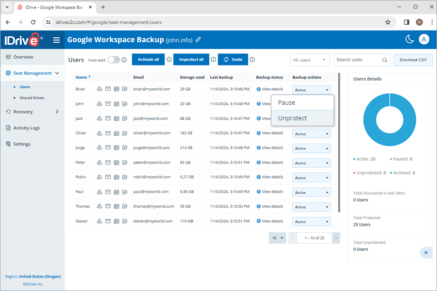 Google Workspace Backup