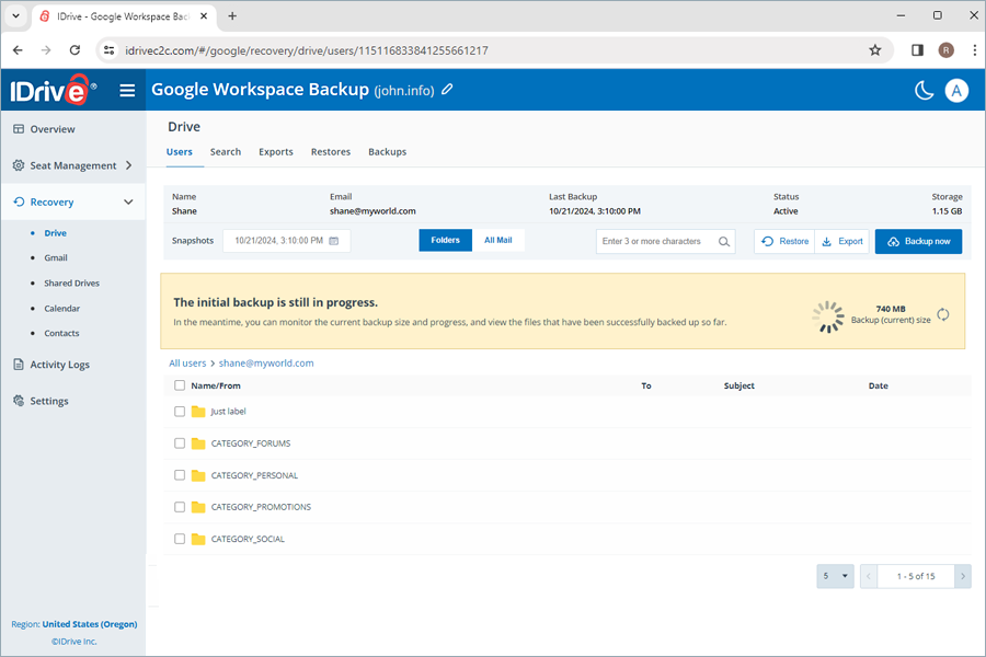 Google Workspace Backup
